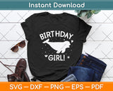 Birthday Girl! Beluga Whale Svg Png Dxf Digital Cutting File