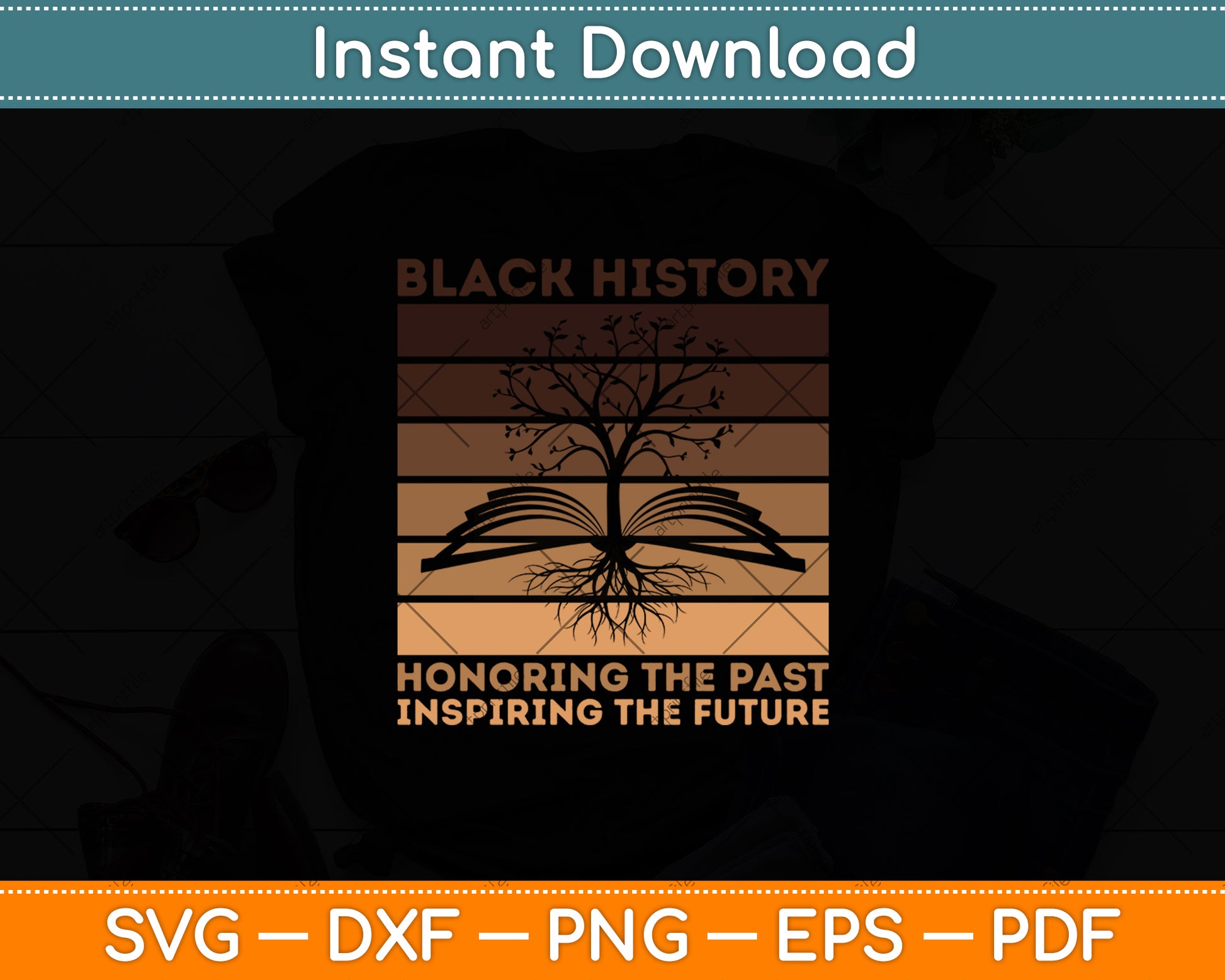 Black History Honoring The Past Inspiring The Future History Month Svg Digital Cutting File