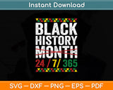 Black History Month 247365 Gift Pride African American Svg Digital Cutting File