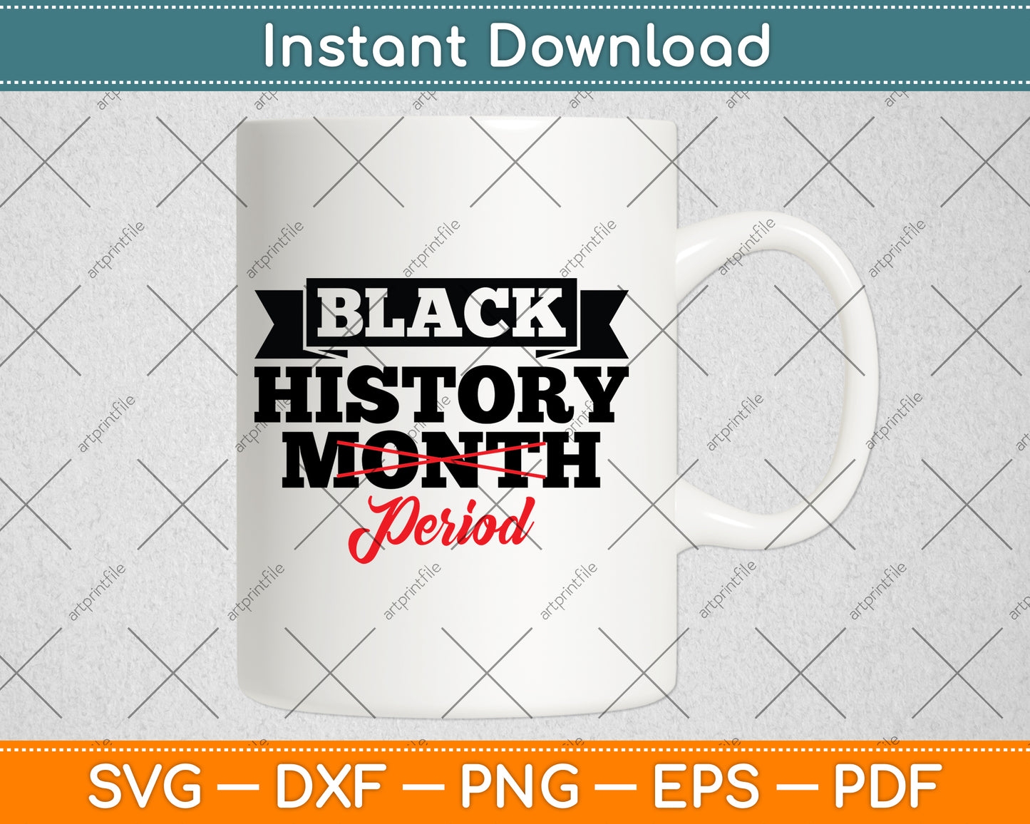 Black History Month Period Svg Png Dxf Digital Cutting File