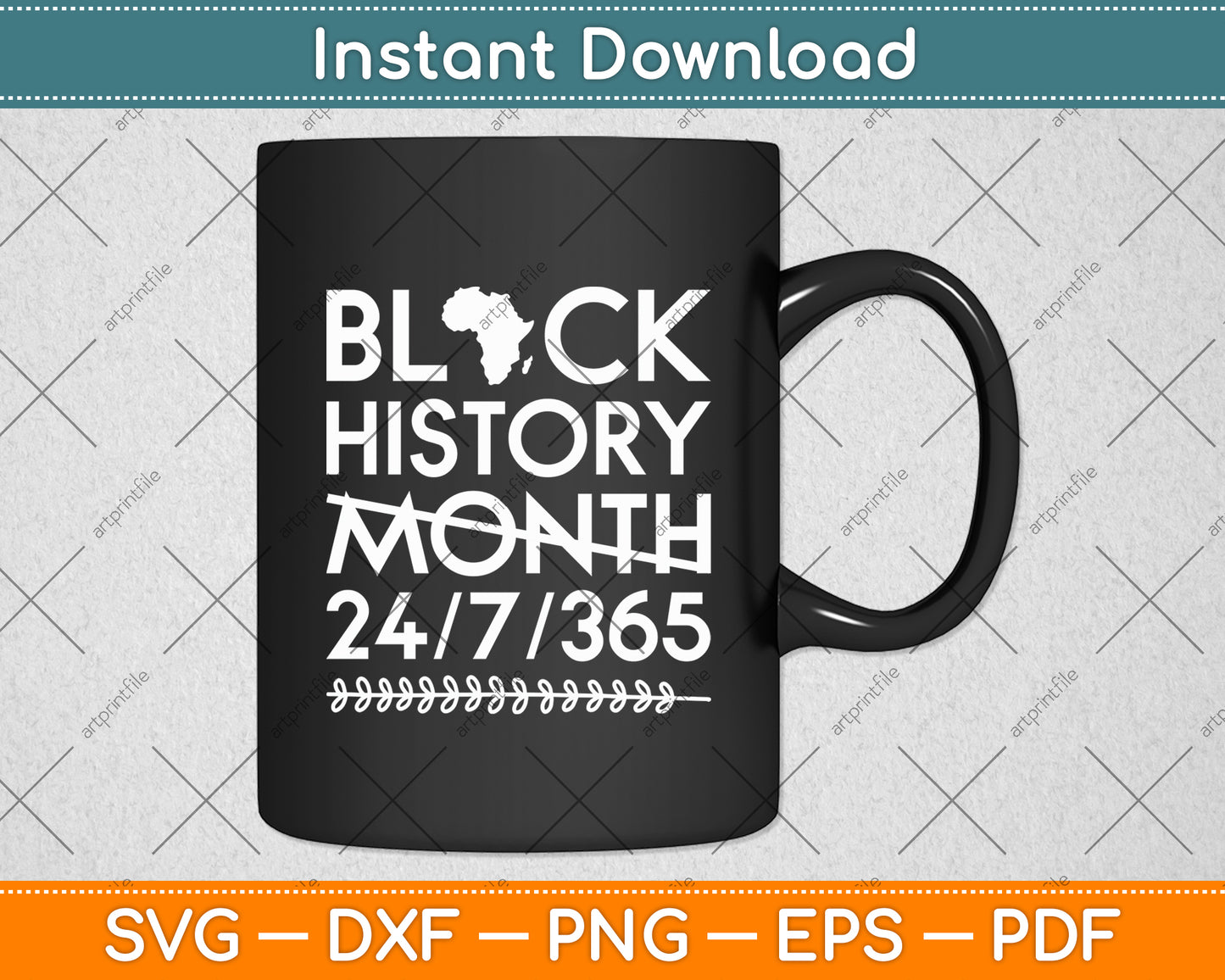 Black History Month 24/7/365 Africa Map Melanin 2024 Svg Digital Cutting File