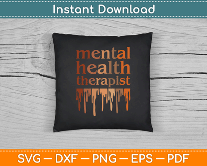 Black Mental Health Therapist African American SVG Digital Cutting File