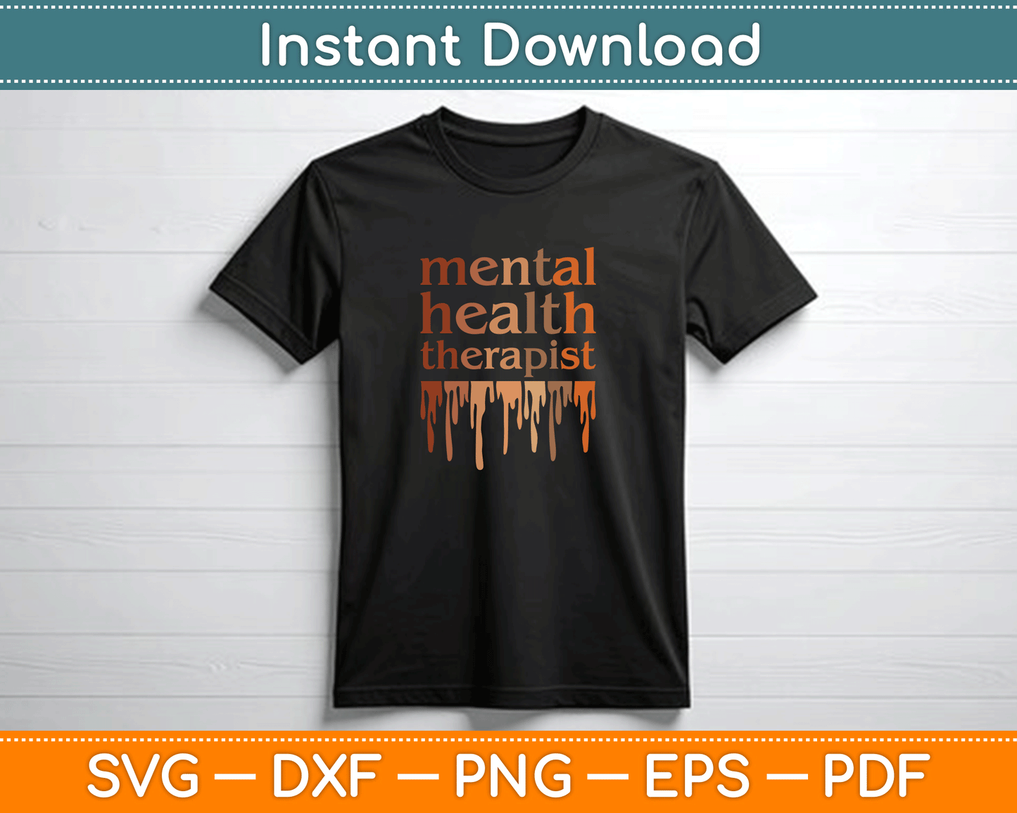 Black Mental Health Therapist African American SVG Digital File