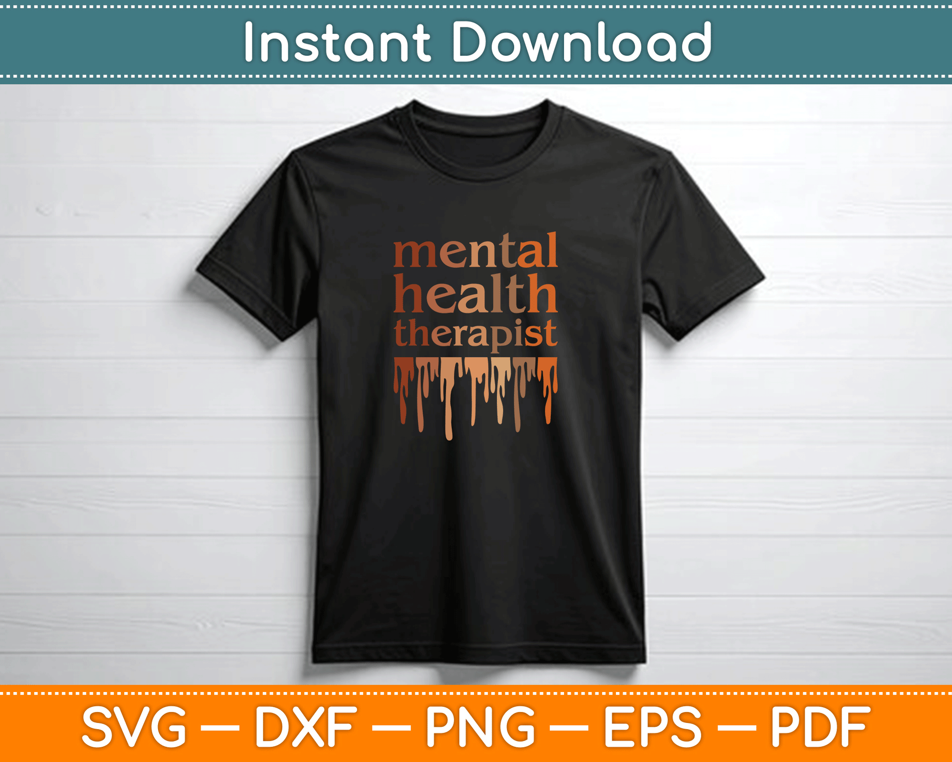 Black Mental Health Therapist African American SVG Digital File