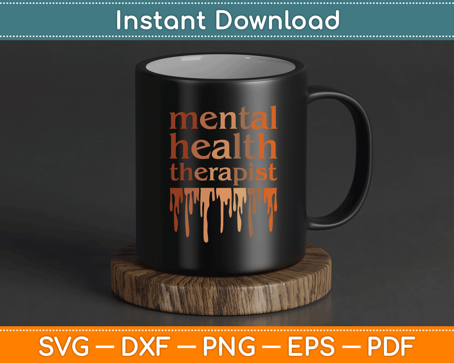 Black Mental Health Therapist African American SVG Digital Cutting File