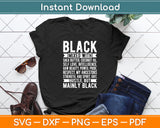 Black Mixed With Mainly Black African Pride Black History Month Svg Digital Cutting File