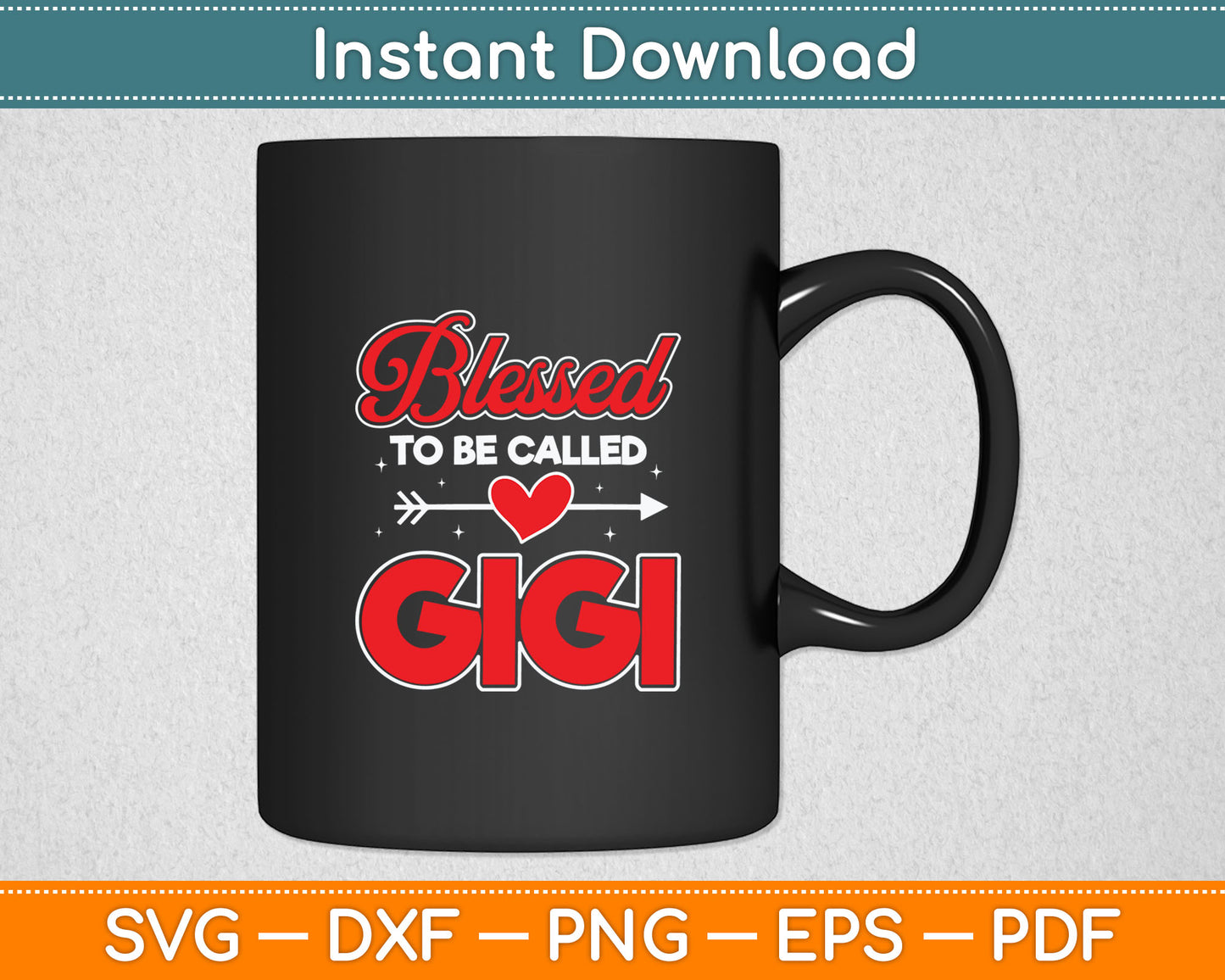 Blessed To Be Called Gigi-Buffalo Plaid Grandma Christmas Svg Digital Cutting File