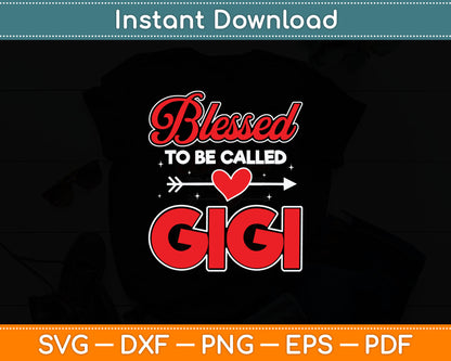 Blessed To Be Called Gigi-Buffalo Plaid Grandma Christmas Svg Digital Cutting File