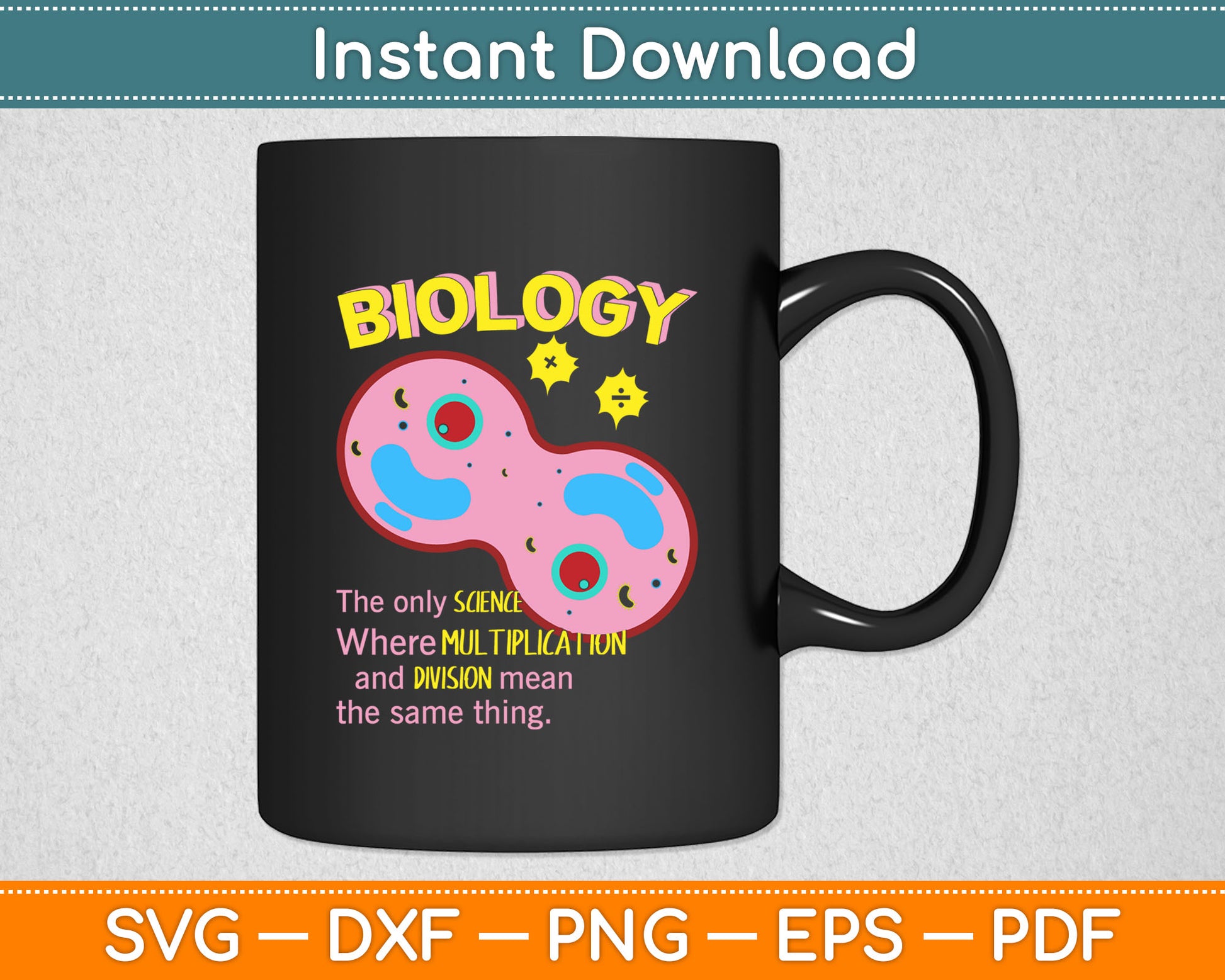Biology The Only Science Where Multiplication Svg Digital Cutting File