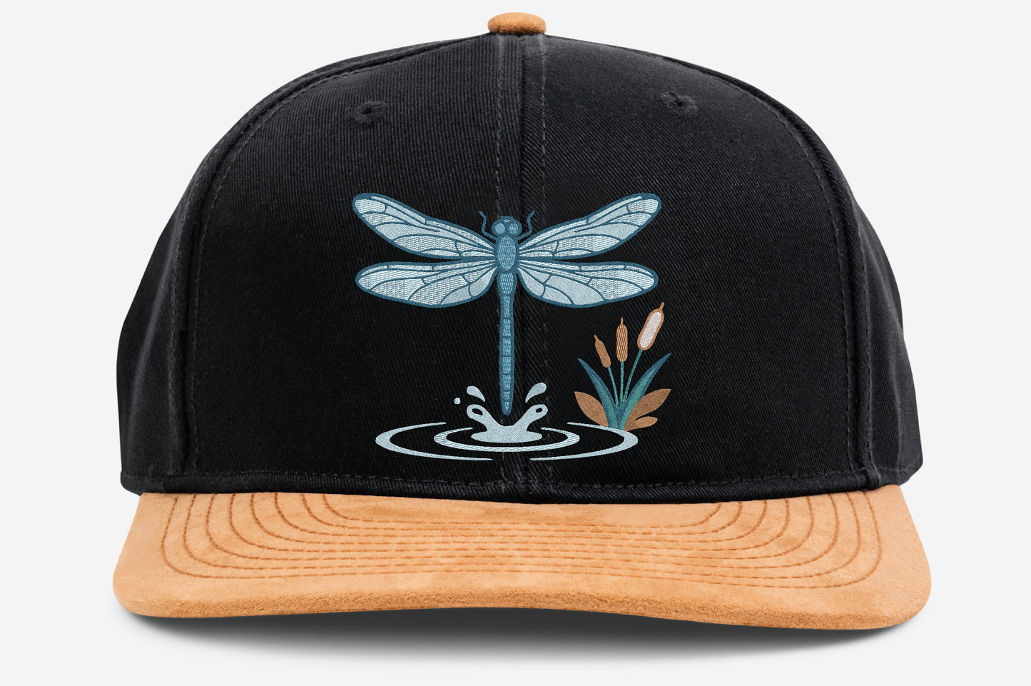 Blue Dragonfly Embroidery Design – Beautiful Blue Dragonfly Machine Embroidery Pattern, Elegant Insect & Nature Embroidery Design