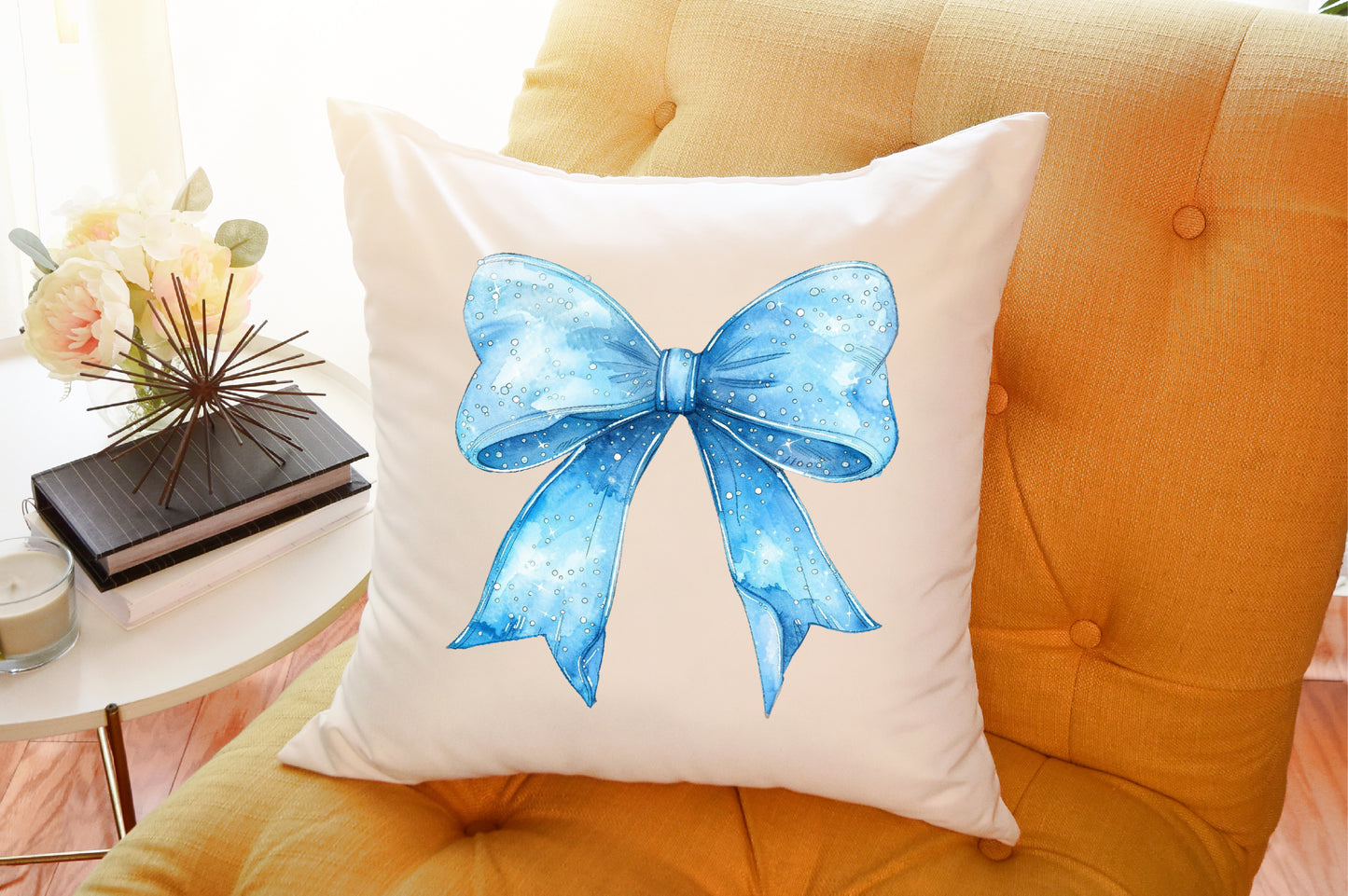 Blue Winter Christmas PNG Bundle Holiday Aesthetic Clipart