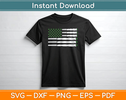 Blunt American Flag Weed Marijuana Cannabis SVG Digital Cutting File