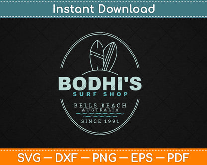 Bodhi's Surf Shop - Bells Beach, Australia - Est. 1991 Svg Digital Cutting File