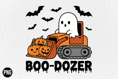 Boo-Dozer Halloween PNG