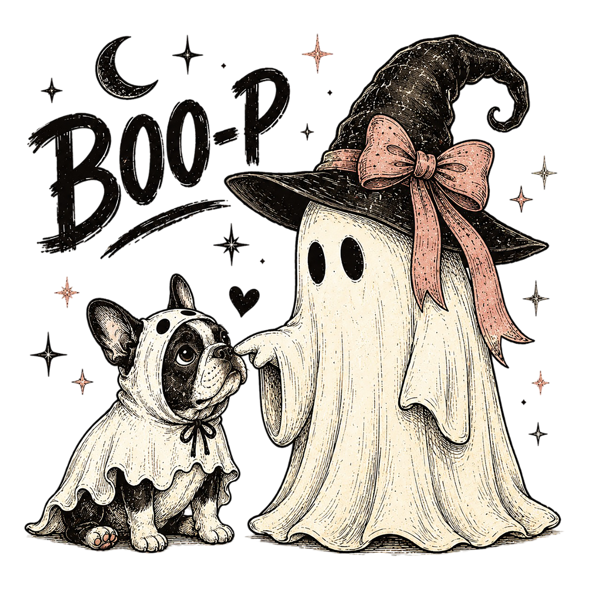 Boo Ghost Dog Halloween PNG Sublimation