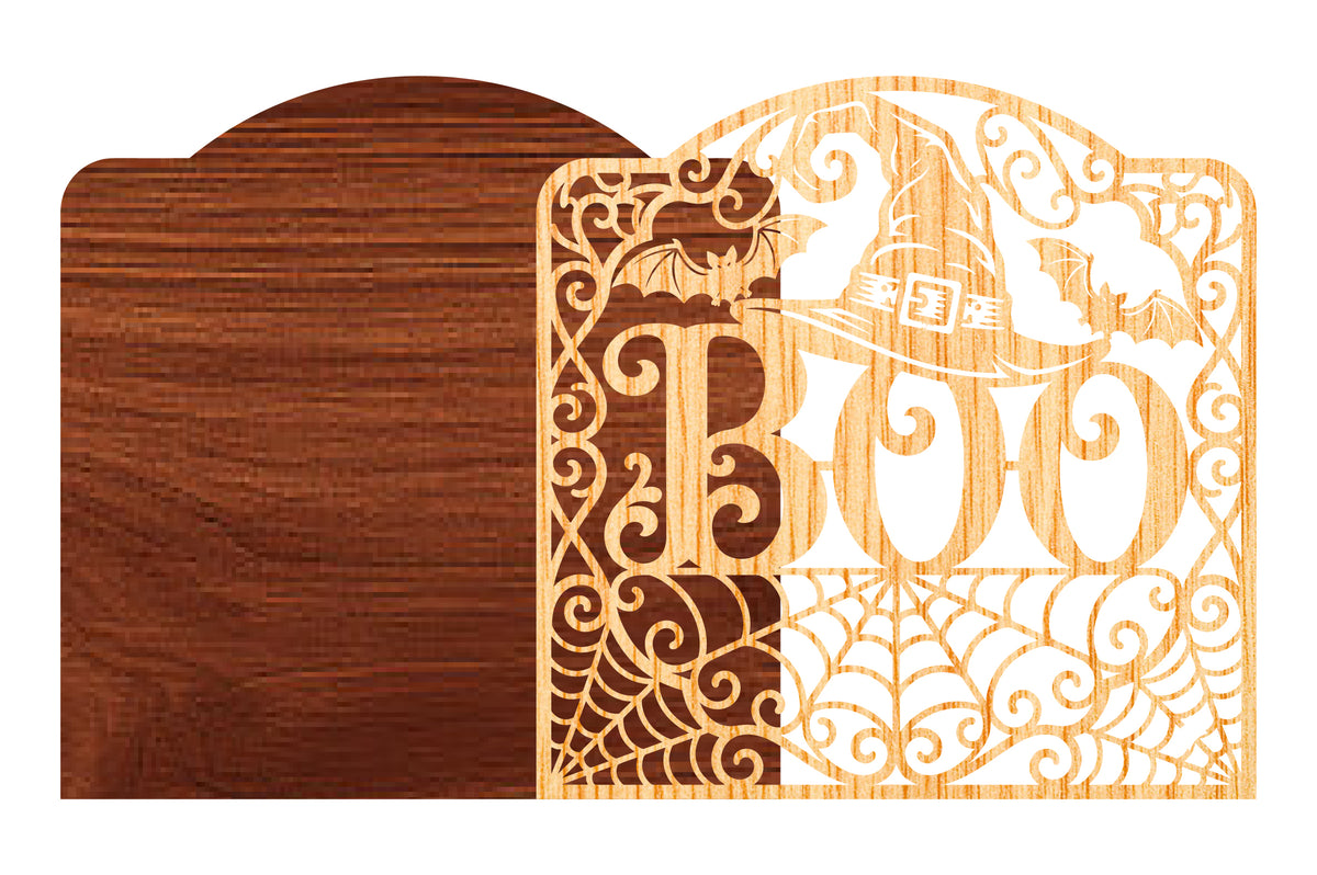 BOO Witch Hat Halloween SVG