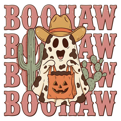 Cowboy Ghost Halloween PNG