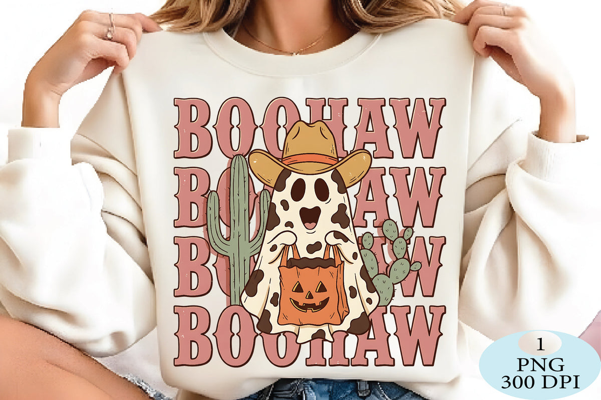 Cowboy Ghost Halloween PNG