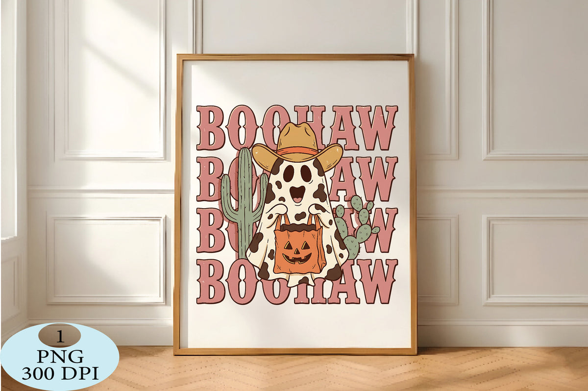 Cowboy Ghost Halloween PNG