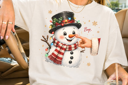 Boop Snowman Christmas PNG Cute Winter Snowman