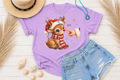 Boop The Nose Reindeer Christmas PNG Cute Holiday