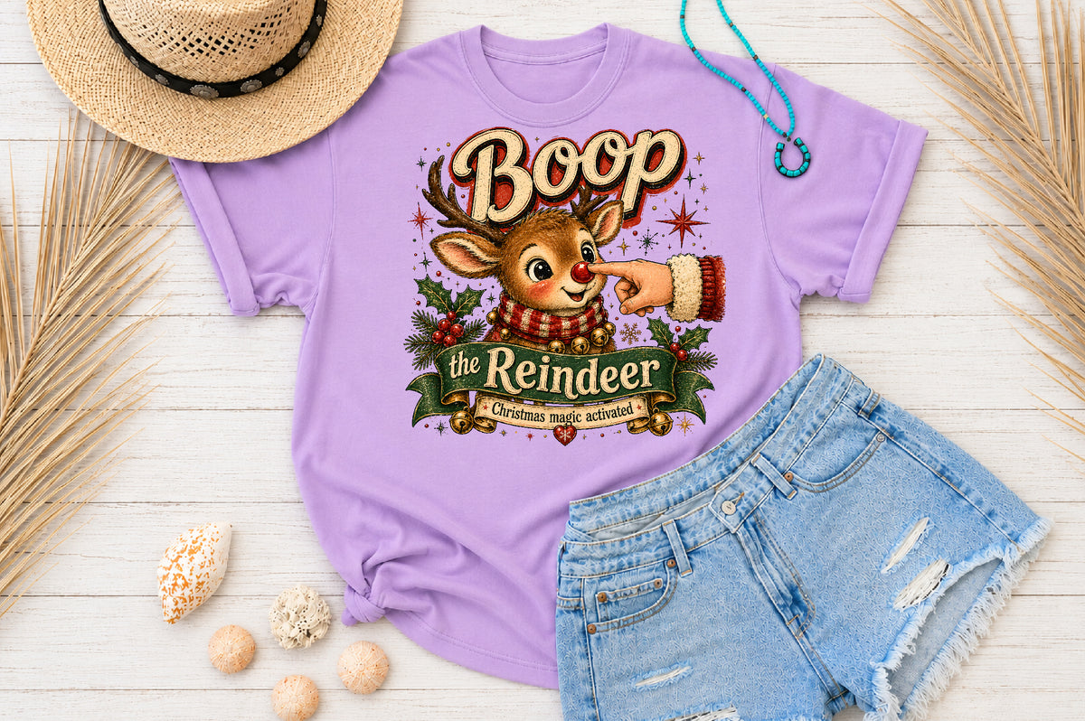 Boop The Reindeer Christmas PNG Cute Holiday Design