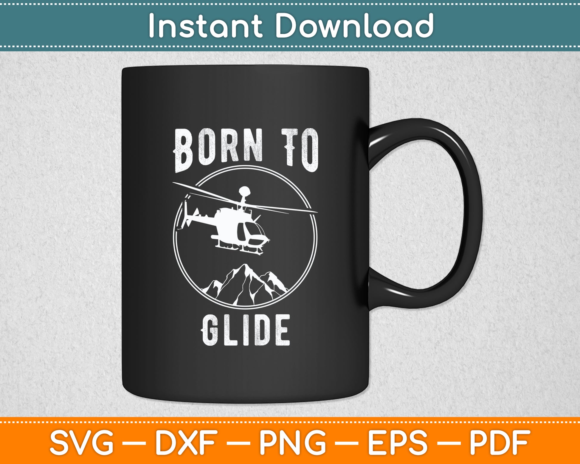 Born To Glide Plane Sailplane Aviation Soaring Svg Png Dxf Digital Cutting File