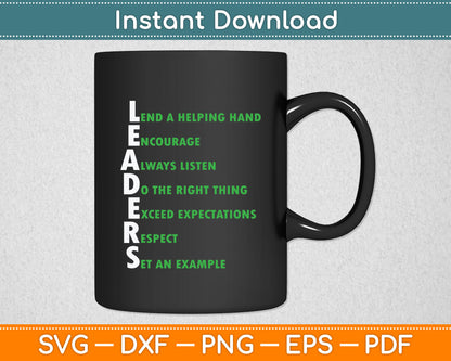 Boss Team Lead Manager Leadership Group Leaders Meaning Svg Digital Cutting File