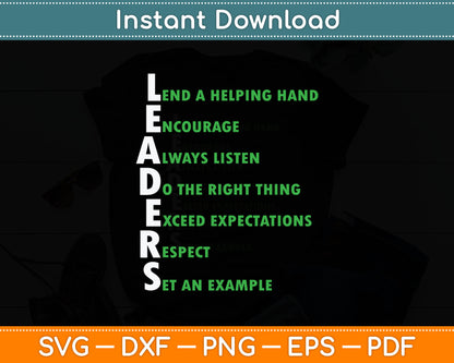 Boss Team Lead Manager Leadership Group Leaders Meaning Svg Digital Cutting File