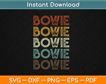 Bowie Maryland - Retro Vintage Svg Digital Cutting File