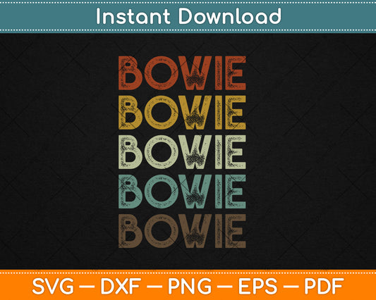 Bowie Maryland - Retro Vintage Svg Digital Cutting File