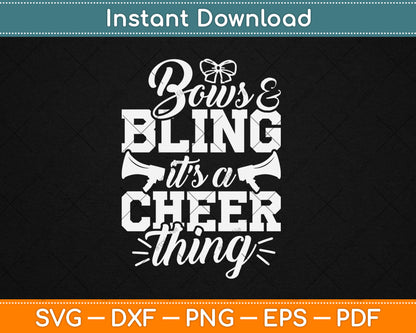 Bows & Being It’s A Cheer Thing Cheerleading Svg Digital Cutting File