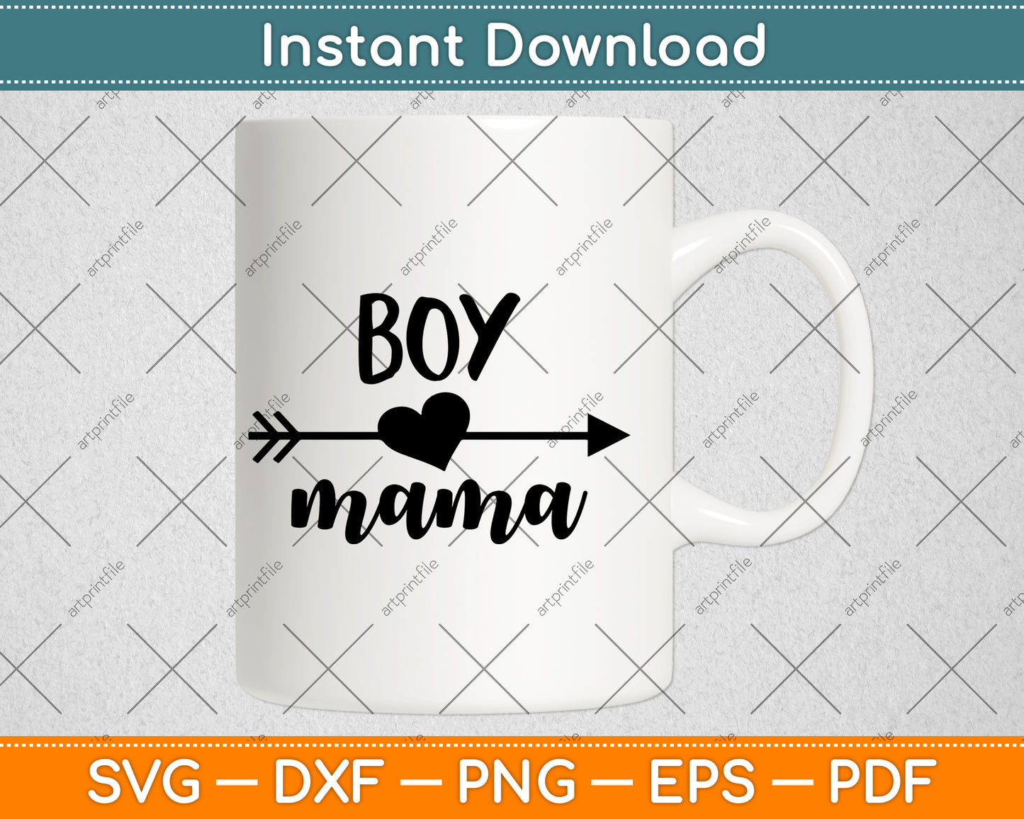 Boy Mama Mothers Day Svg Png Dxf Digital Cutting File