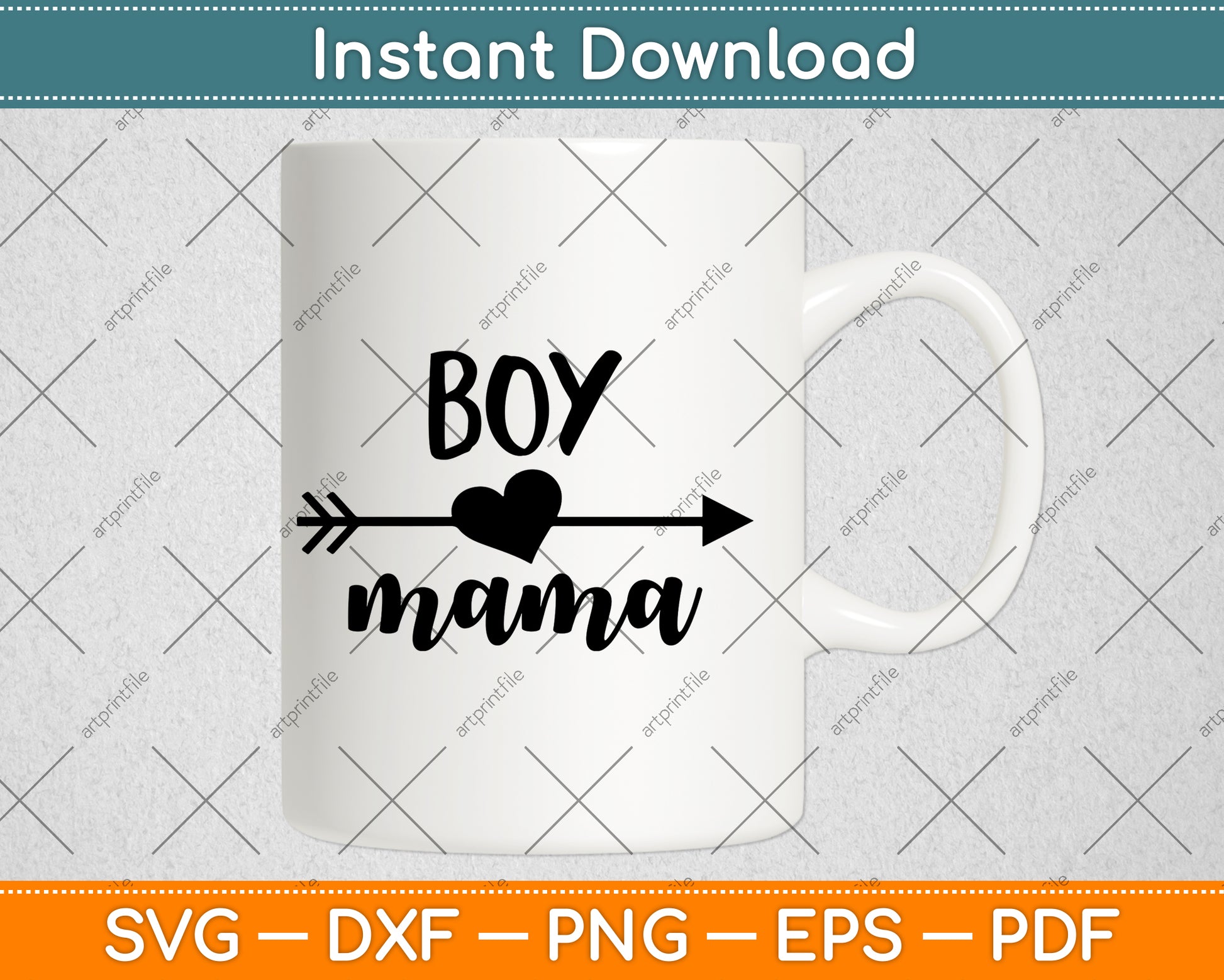 Boy Mama Mothers Day Svg Png Dxf Digital Cutting File