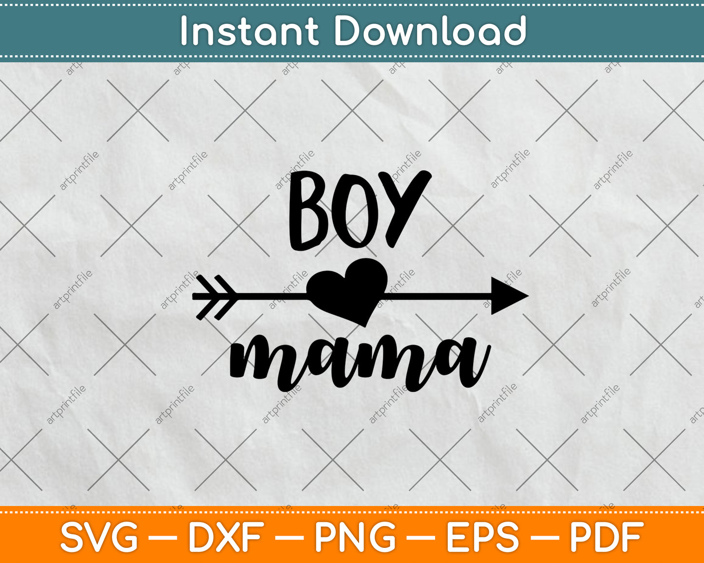 Boy Mama Mothers Day Svg Png Dxf Digital Cutting File