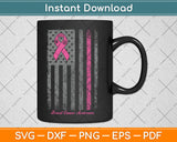 Breast Cancer American Flag Breast Cancer Awareness Svg Digital Cutting File