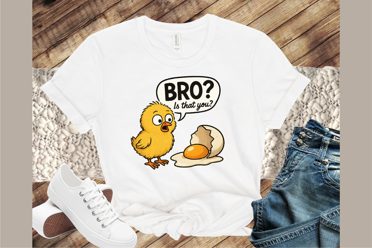Bro Is That You Funny Chicken Egg Chick PNG Cute Poultry Design