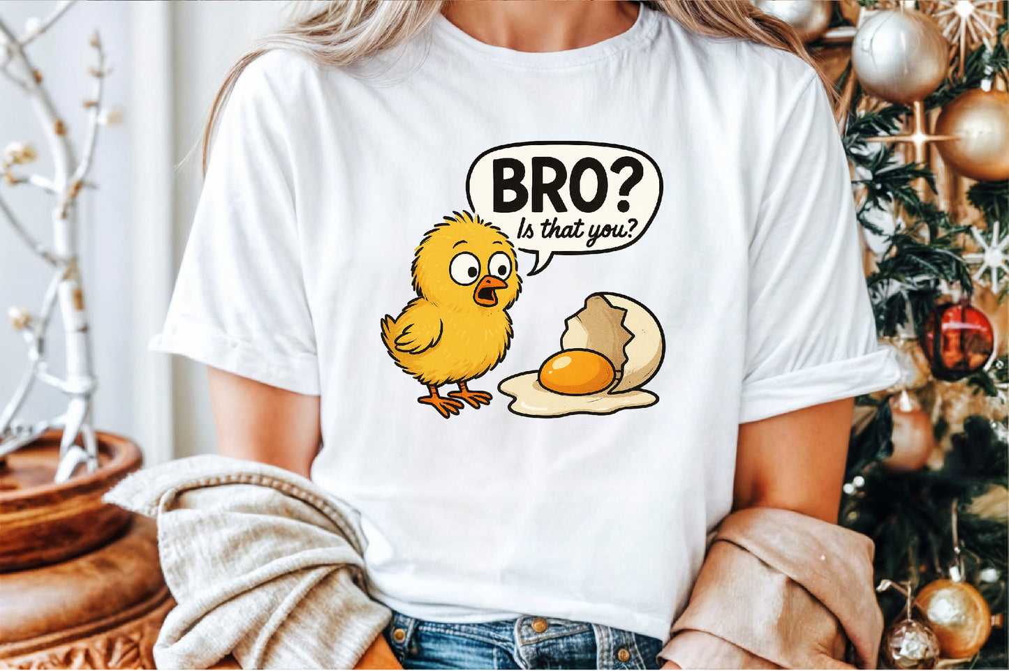 Bro Is That You Funny Chicken Egg Chick PNG Cute Poultry Design