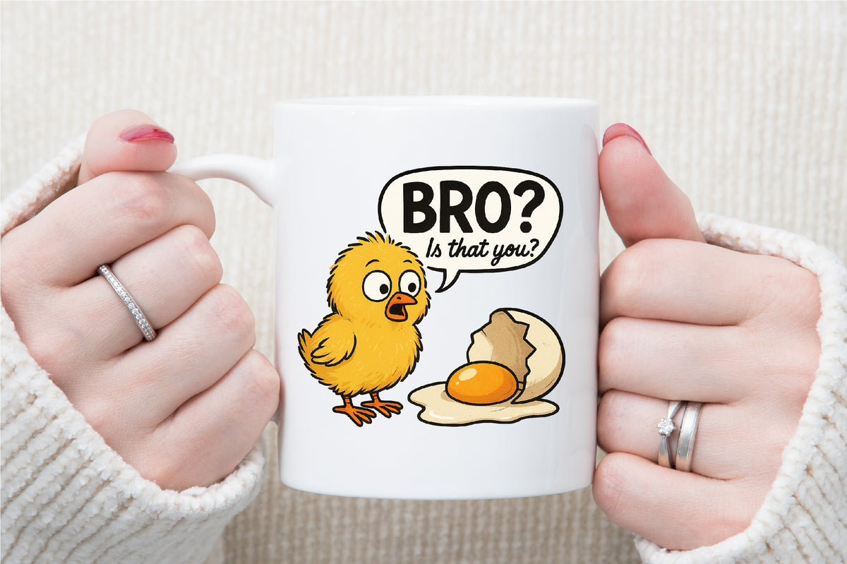 Bro Is That You Funny Chicken Egg Chick PNG Cute Poultry Design