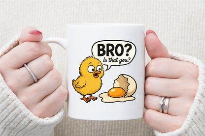 Bro Is That You Funny Chicken Egg Chick PNG Cute Poultry Design