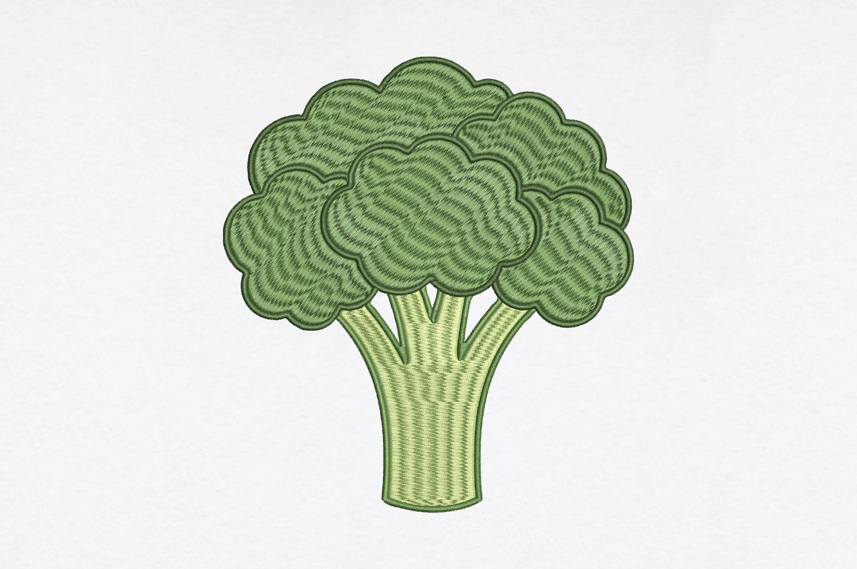 Broccoli Embroidery Design