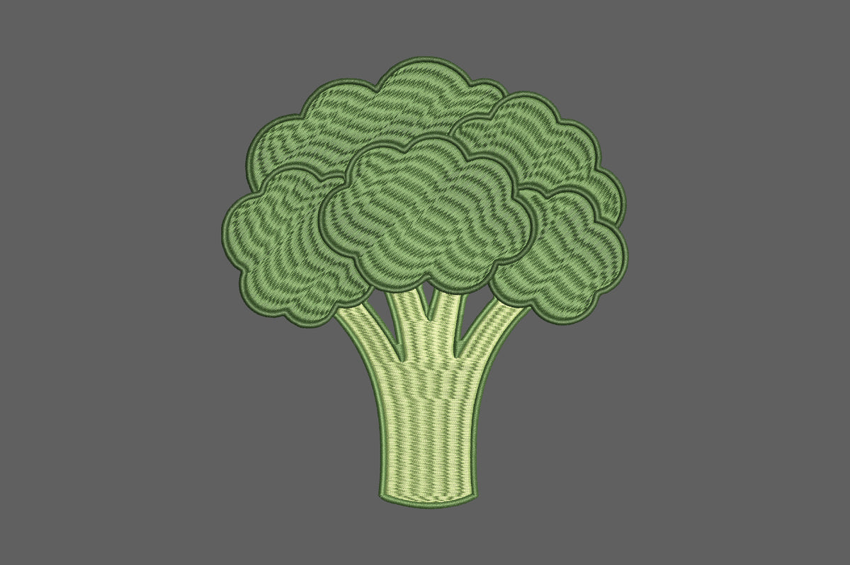 Broccoli Embroidery Design