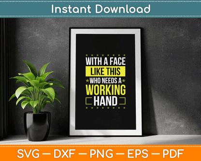 Broken Hand Survivor Funny Hand Broken Surgery SVG Digital Cutting File