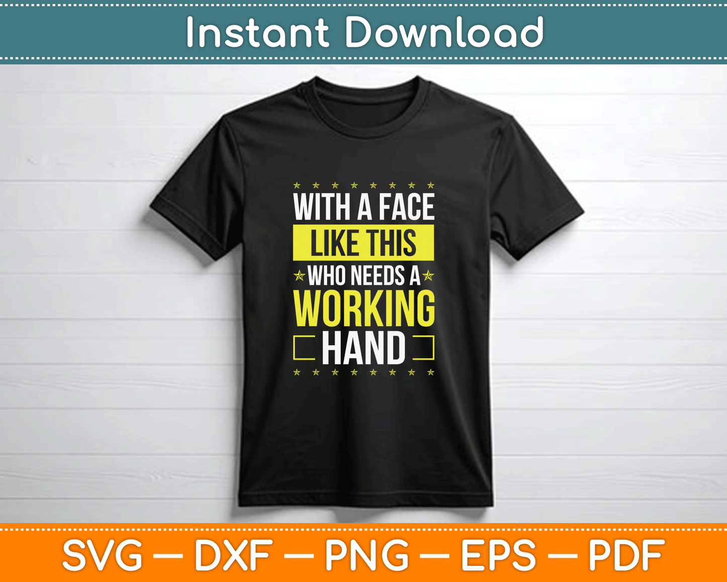 Broken Hand Survivor Funny Hand Broken Surgery SVG Digital Cutting File