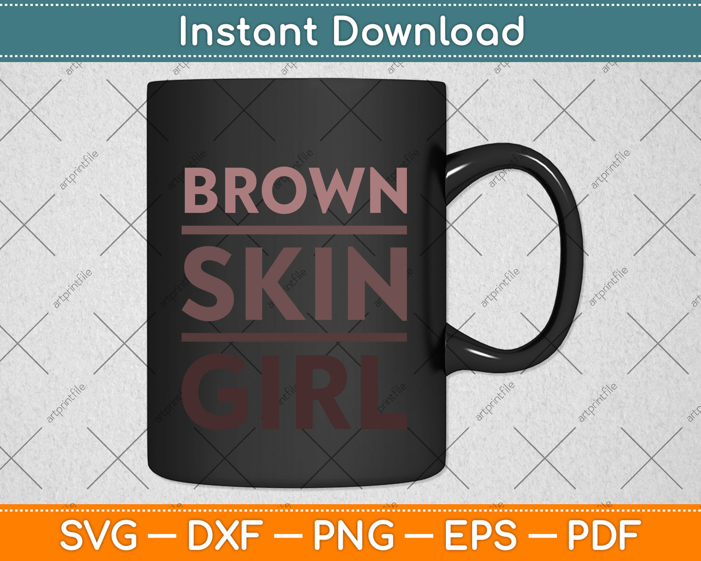 Brown Skin Girl Melanin Queen Juneteenth Funny Svg Png Dxf Digital Cutting File