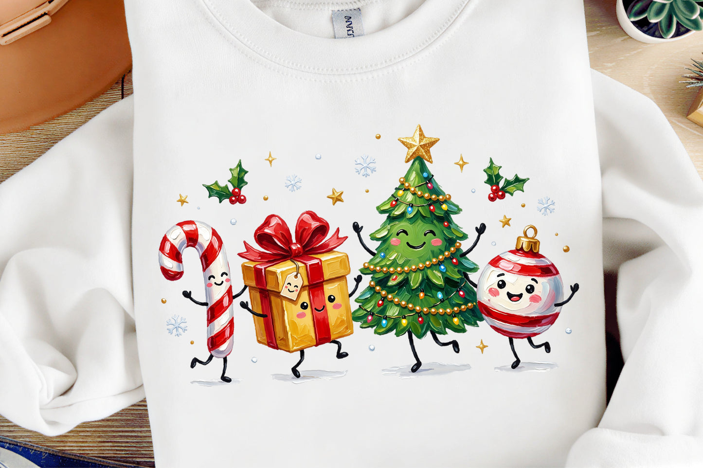 Cute Christmas Characters PNG Christmas Sublimation Holiday Clipart