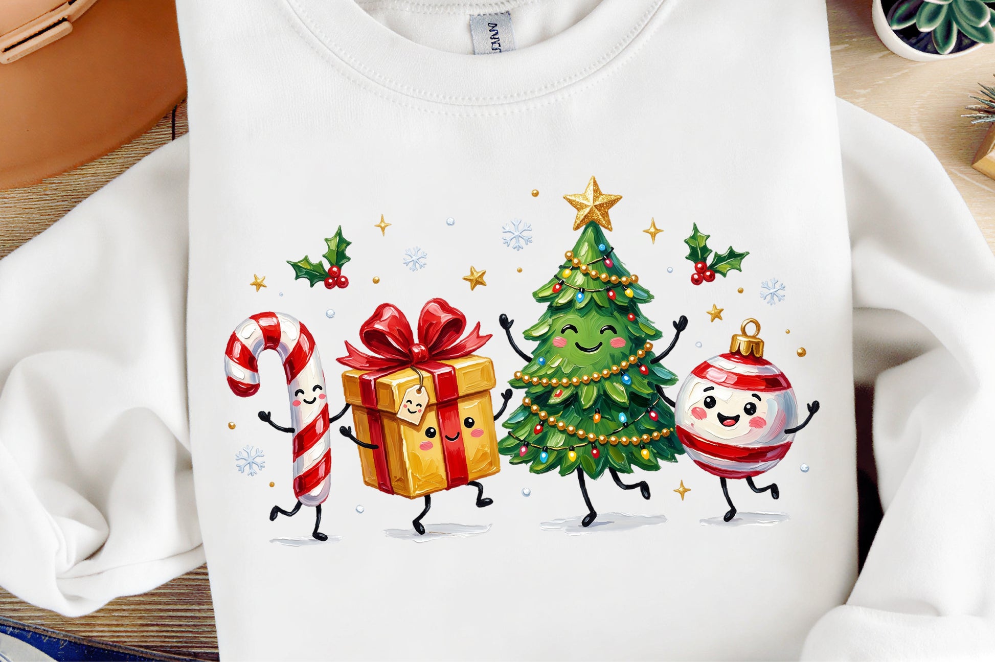 Cute Christmas Characters PNG Christmas Sublimation Holiday Clipart