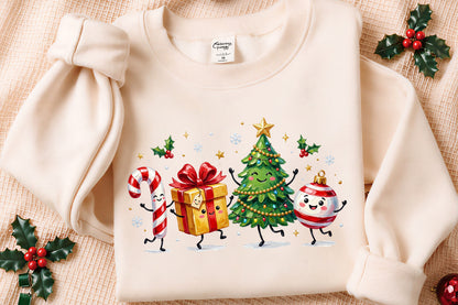 Cute Christmas Characters PNG Christmas Sublimation Holiday Clipart