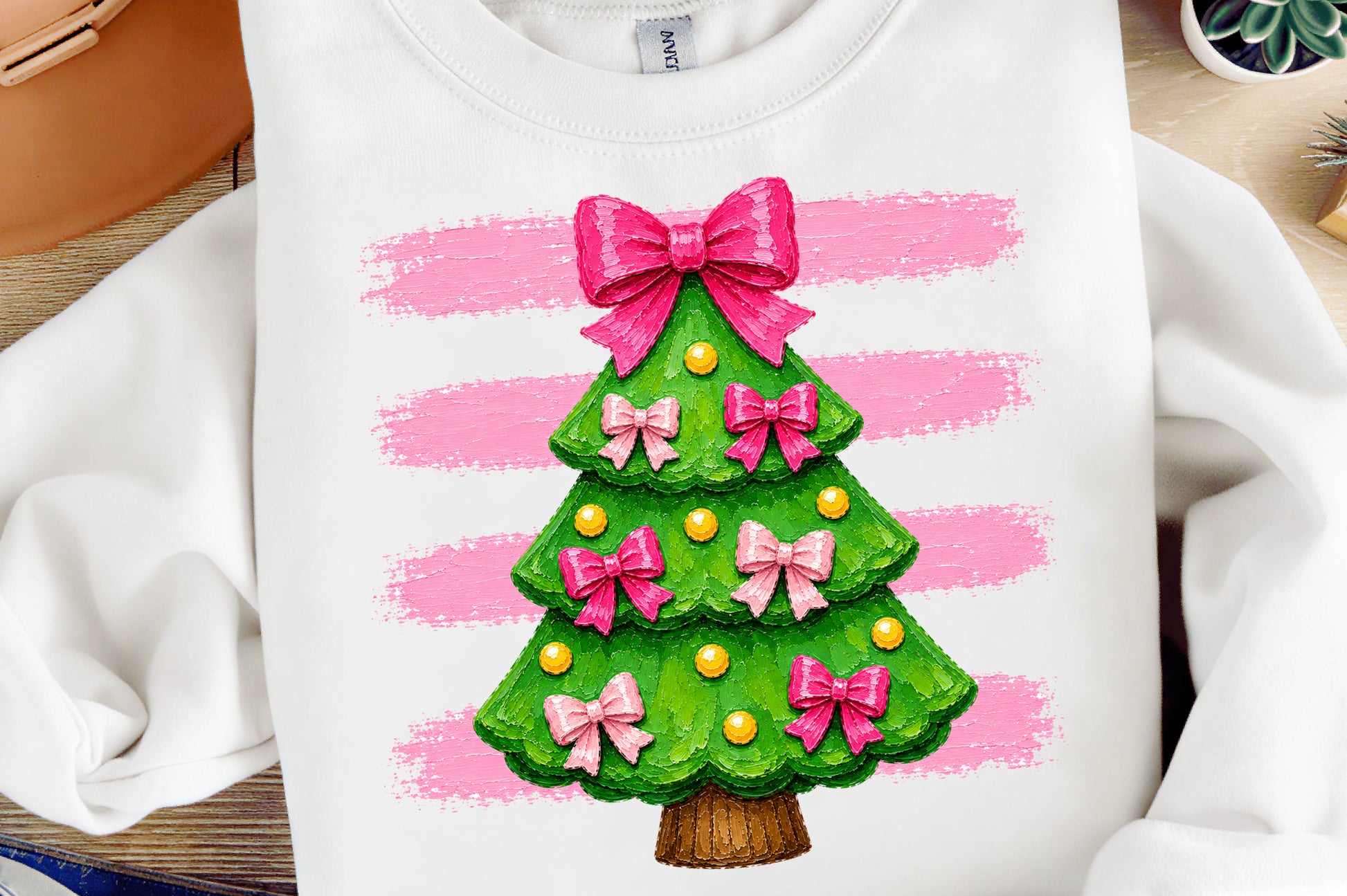 Coquette Christmas Tree PNG Pink Bow Christmas Tree Cute Holiday Clipart
