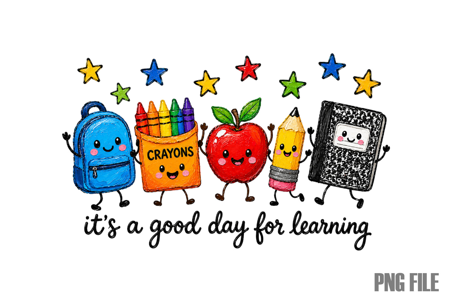 Good Day for Learning PNG Back to School Teacher School Supplies